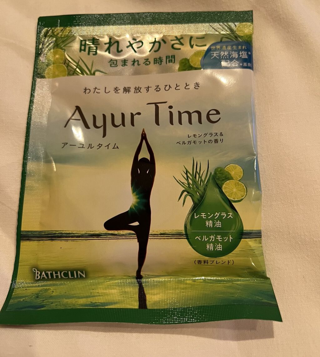 Ayur Time（アーユルタイム） レモングラス＆ベルガモットの香り 40g/アーユルタイム/無機塩系入浴剤を使ったクチコミ（1枚目）