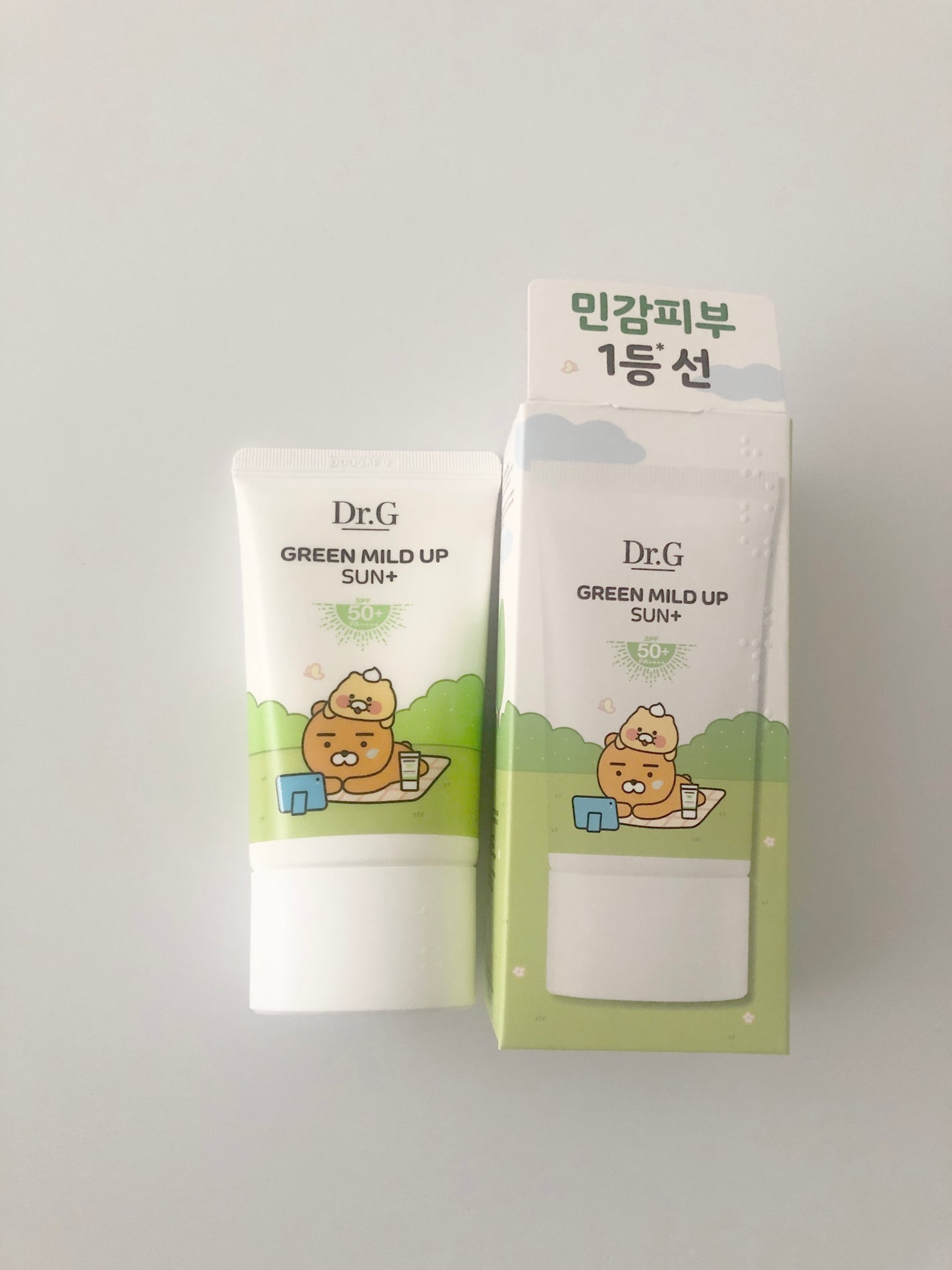 グリーンマイルドアップサンプラス/Dr.G/日焼け止めクリームを使ったクチコミ(2枚目)