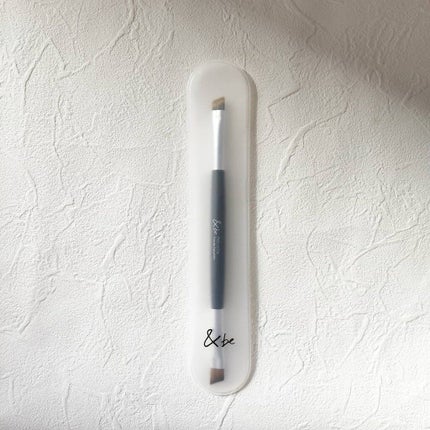 ダブルエンドアイブロウブラシ熊野筆/&be/メイクブラシを使ったクチコミ(5枚目)