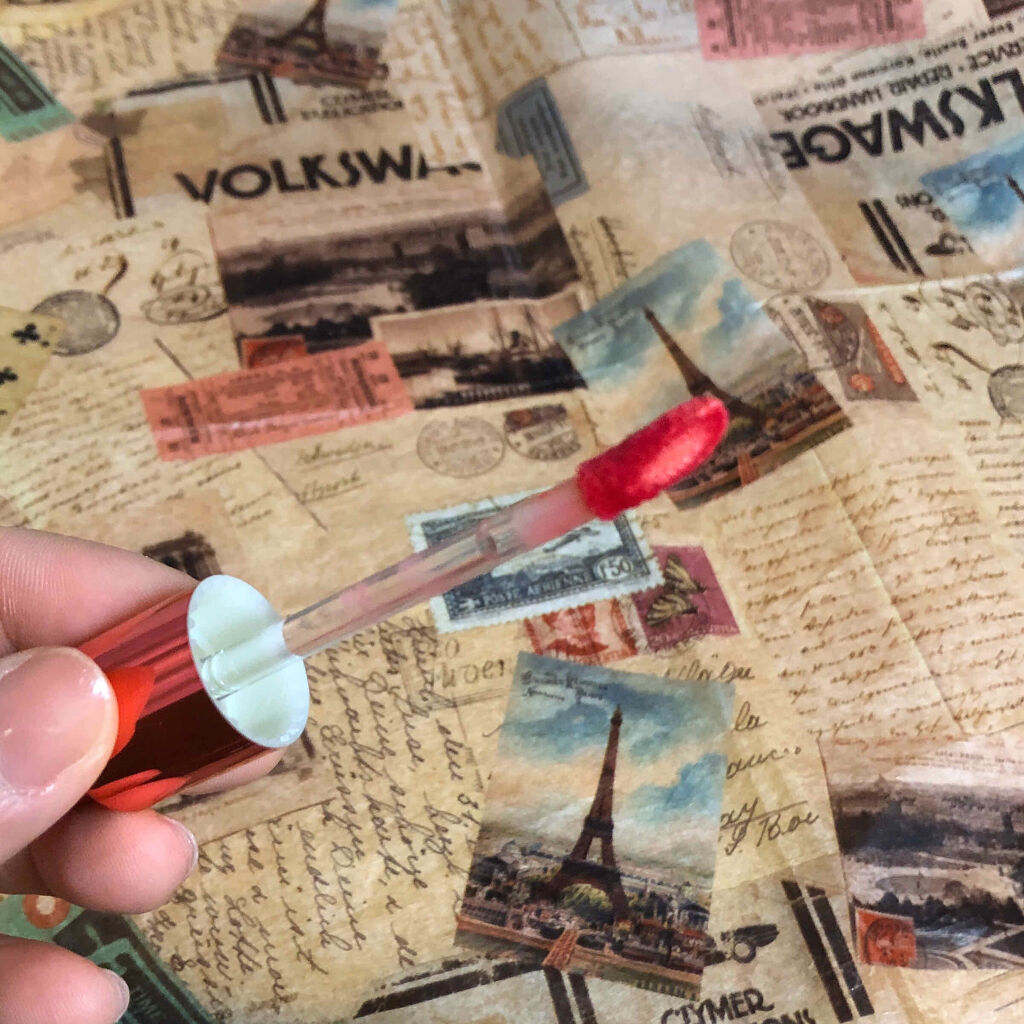 キス グロウ リップ オイル 008 レイ オブ ピンク/REVLON/リップグロスを使ったクチコミ（2枚目）