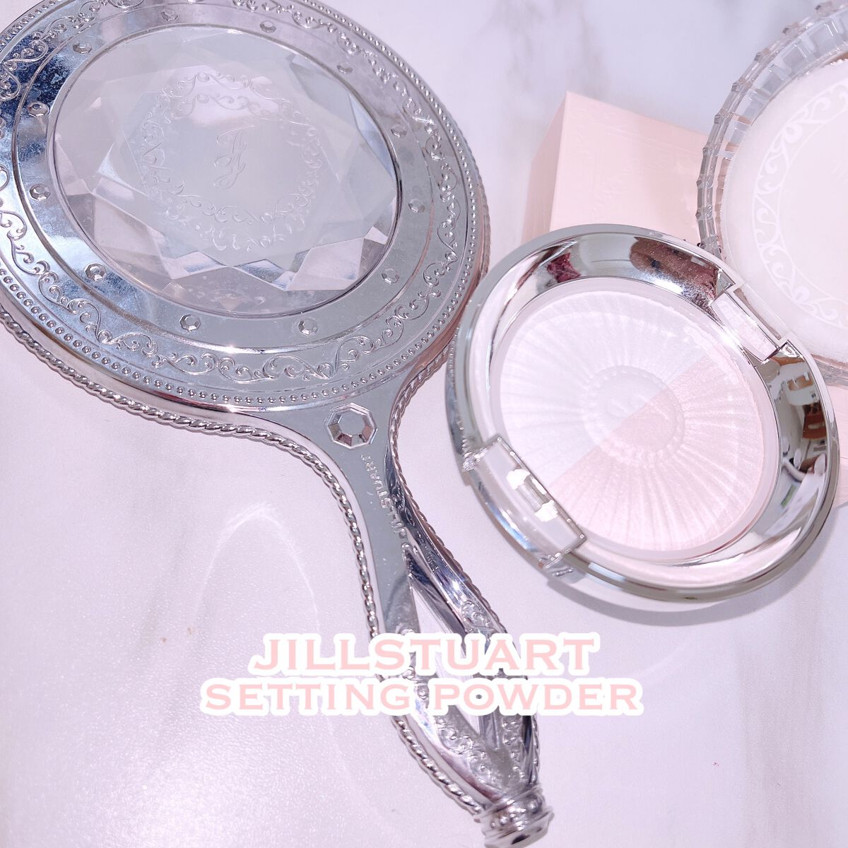 デュアル ルーセントグロウ　セッティングパウダー 02 silky pink/JILL STUART/プレストパウダーを使ったクチコミ（1枚目）