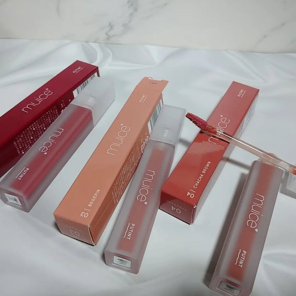 プティント/muice/リップティントを使ったクチコミ（1枚目）