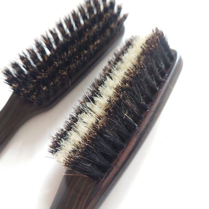 天然毛セットブラシ(絹髪) S/貝印/ヘアブラシを使ったクチコミ(2枚目)