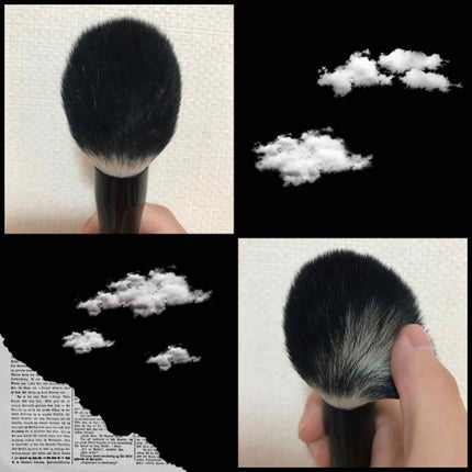 UR GLAM POWDER BRUSH/U R GLAM/メイクブラシを使ったクチコミ(2枚目)
