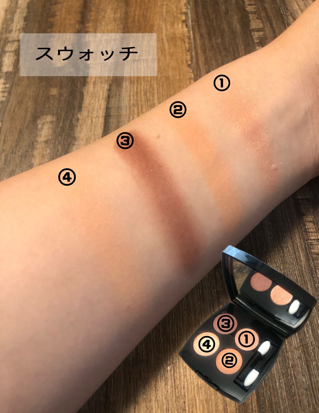 レ キャトル オンブル 384 イマジネール/CHANEL/アイシャドウパレットを使ったクチコミ（3枚目）