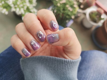 サンリオネイル/DAISO/マニキュアを使ったクチコミ(2枚目)