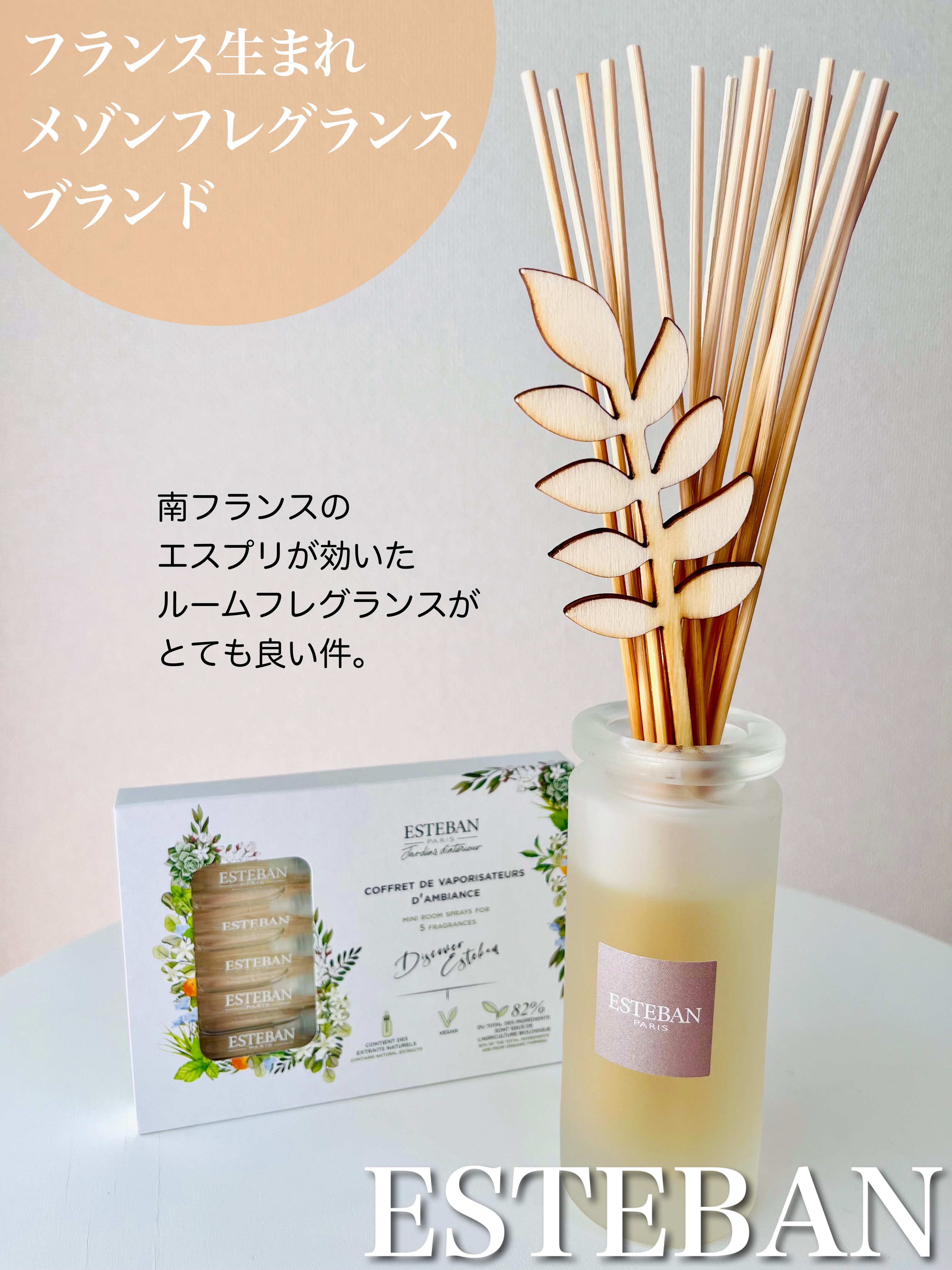 インテリアガーデン ナチュール ラタンブーケ ディフューザー /ESTEBAN/ルームフレグランスを使ったクチコミ（1枚目）