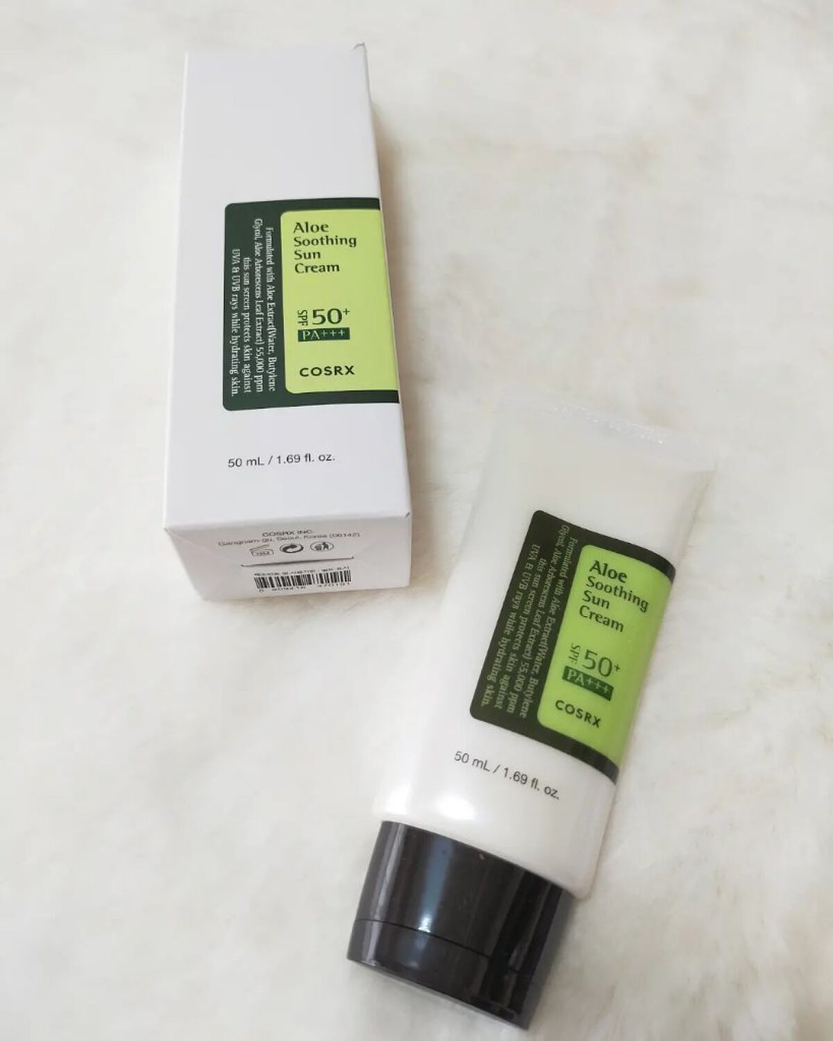 アロエスージングUVクリーム　SPF50+ PA+++/COSRX/日焼け止めクリームを使ったクチコミ（1枚目）