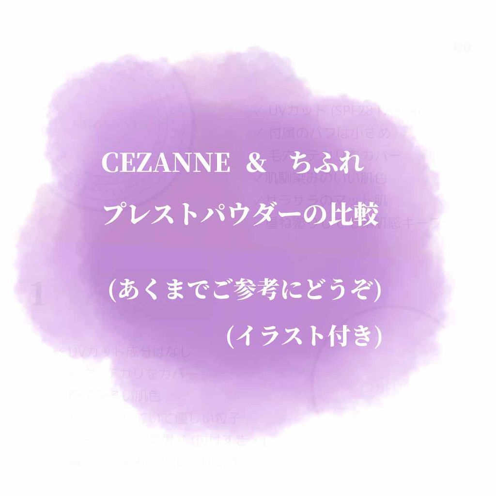 UVクリアフェイスパウダー/CEZANNE/プレストパウダーを使ったクチコミ（1枚目）