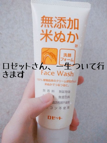 無添加米ぬか洗顔フォーム/ロゼット/洗顔フォームを使ったクチコミ(1枚目)
