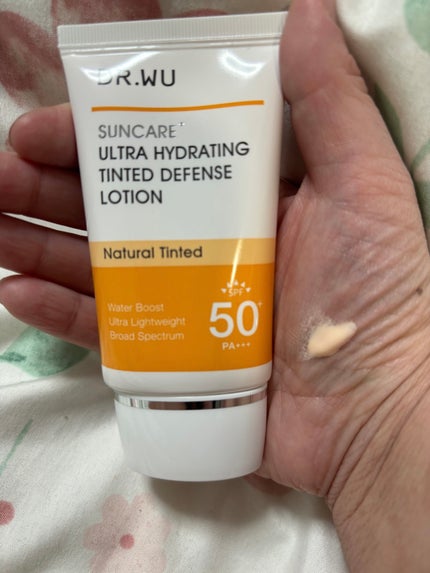 サンスクリーン+モイスト(色付き)<日焼け止め>/DR.WU/日焼け止めローションを使ったクチコミ(1枚目)