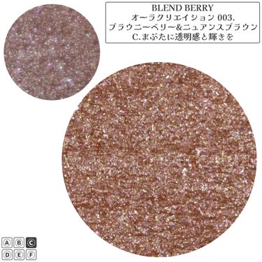 オーラクリエイション/BLEND BERRY/アイシャドウパレットを使ったクチコミ（4枚目）