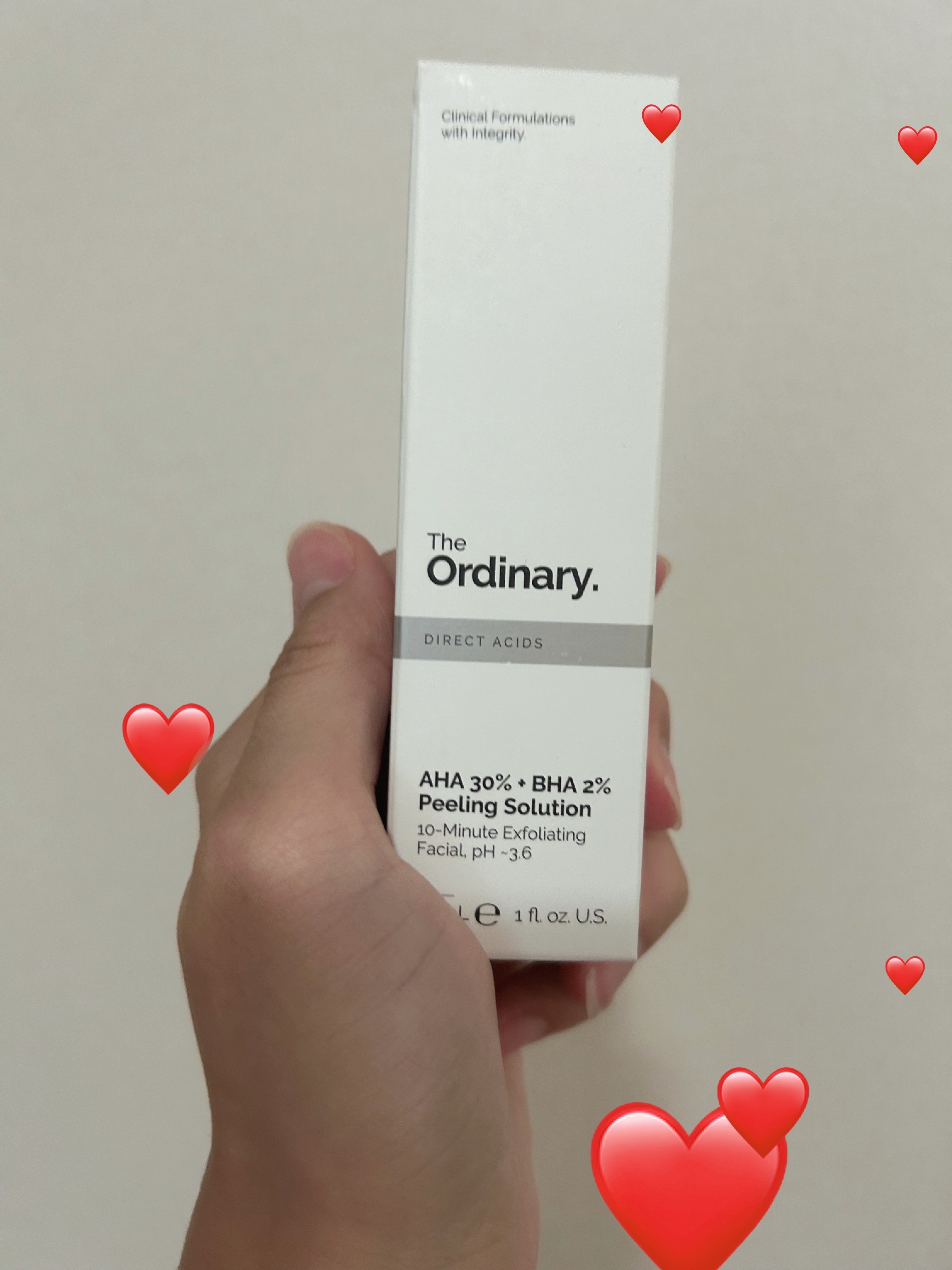 AHA 30% + BHA 2% Peeling Solution/The Ordinary/ピーリングを使ったクチコミ（1枚目）