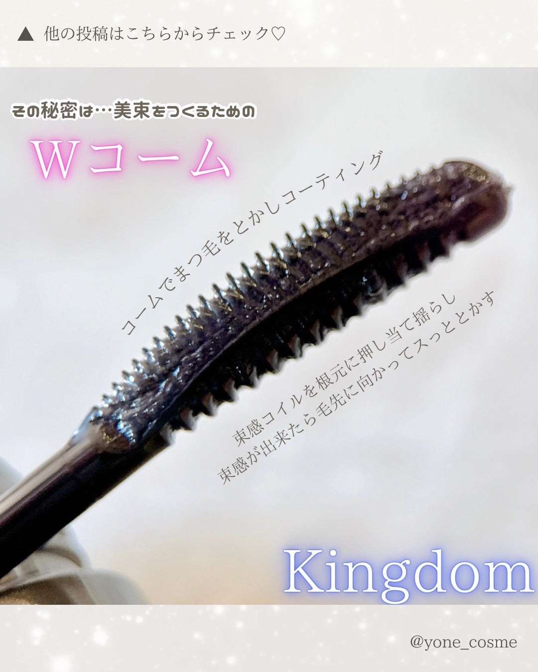 キングダム 束感カールマスカラ/キングダム/マスカラを使ったクチコミ(3枚目)