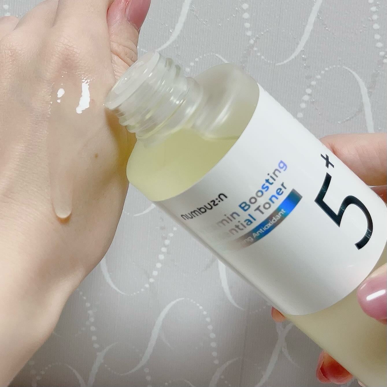 5番 白玉グルタチオンCエッセンシャルトナー/numbuzin/化粧水を使ったクチコミ(2枚目)