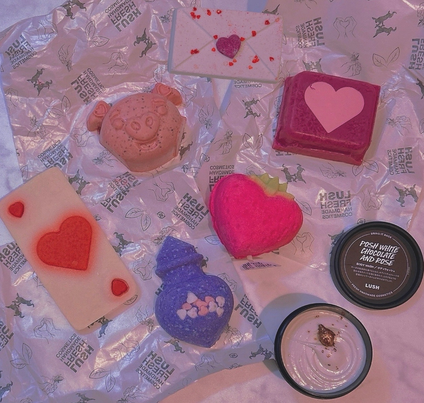 ハートレター（バスボム）/ラッシュ/炭酸系入浴剤を使ったクチコミ（1枚目）