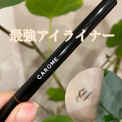 ウォータープルーフ リキッドアイライナー/CAROME./リキッドアイライナーを使ったクチコミ(1枚目)