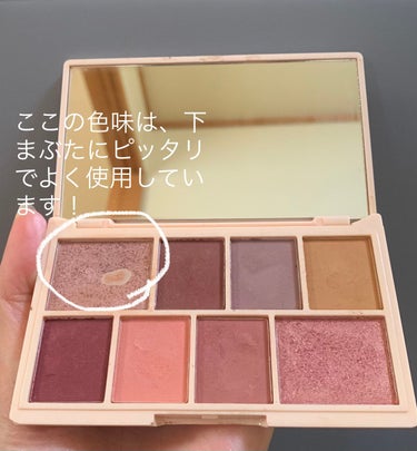 ミニチョコレートアイシャドウパレット ローズゴールド/MAKEUP REVOLUTION/アイシャドウパレットを使ったクチコミ（3枚目）