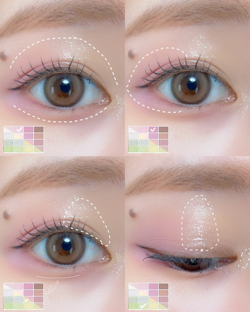 ソフトブラーリングアイパレット/wakemake/アイシャドウパレットを使ったクチコミ（2枚目）
