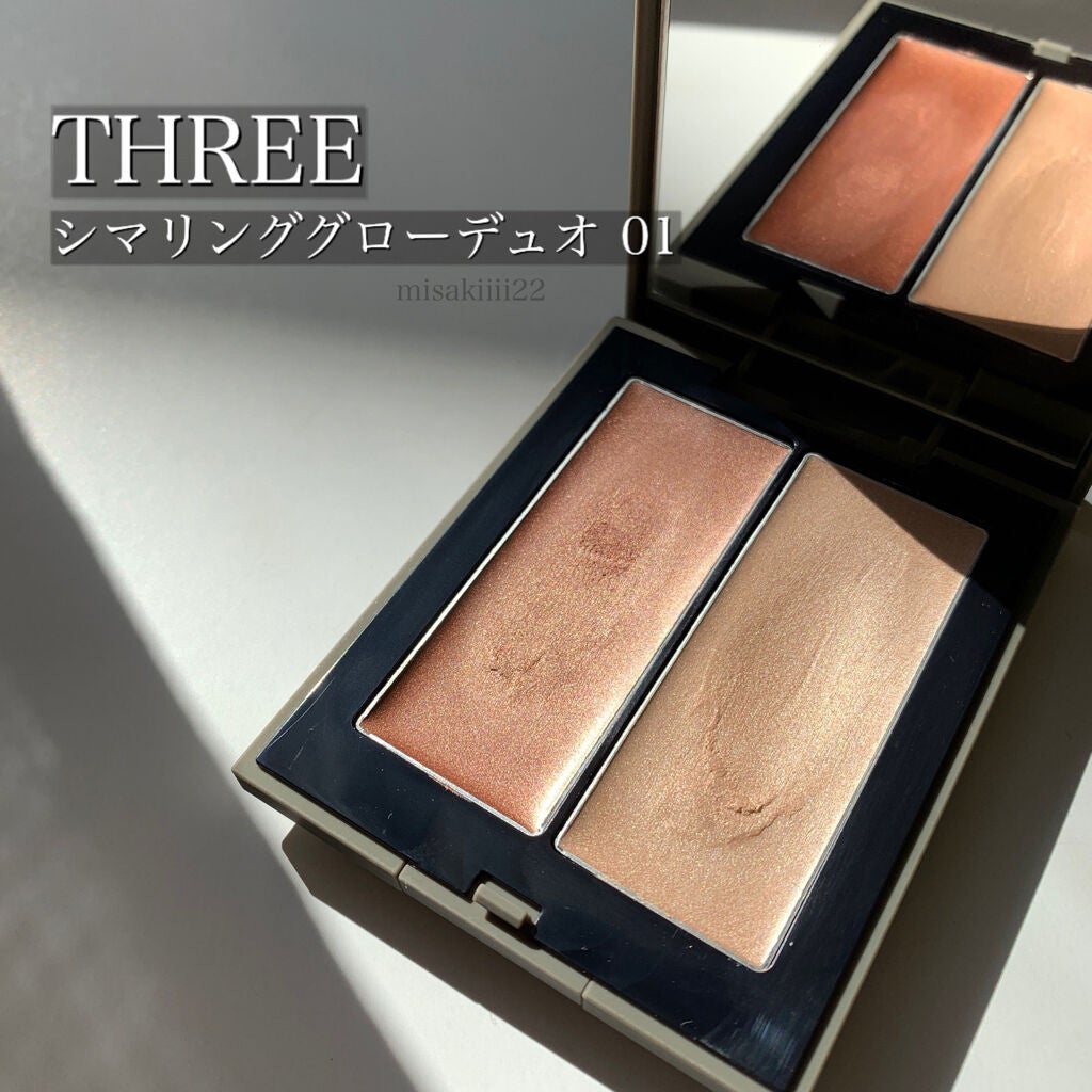 THREE シマリング グロー デュオ/THREE/クリームハイライトを使ったクチコミ(1枚目)