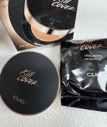 CLIO キル カバー フィクサー クッションのクチコミ「CLIO クリオ
崩れにくいクッションファンデーションをご紹介。

薄くフィットしてカバー力も.....」（1枚目）