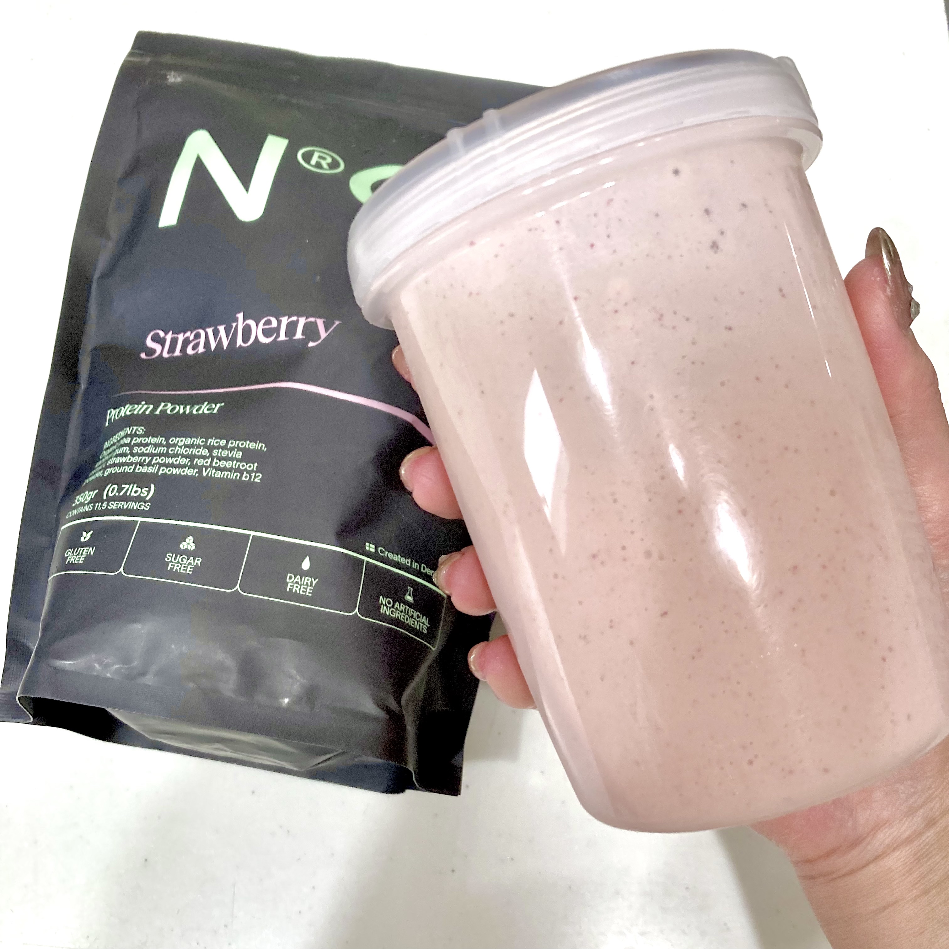 n99 ダークチョコレート プロテインパウダー/99 FOODS/食品を使ったクチコミ（2枚目）