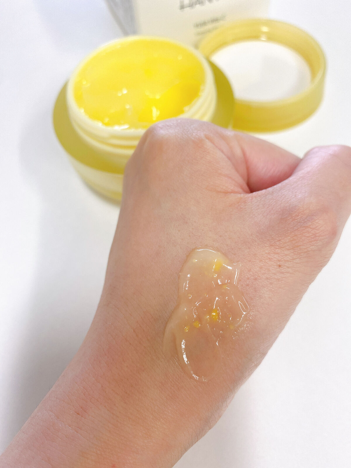 月光ゆず睡眠パック(旧バージョン)/HANYUL(ハンユル)/フェイスクリームを使ったクチコミ（3枚目）