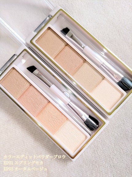 カラーエディットパウダーブロウ/excel/パウダーアイブロウを使ったクチコミ(2枚目)