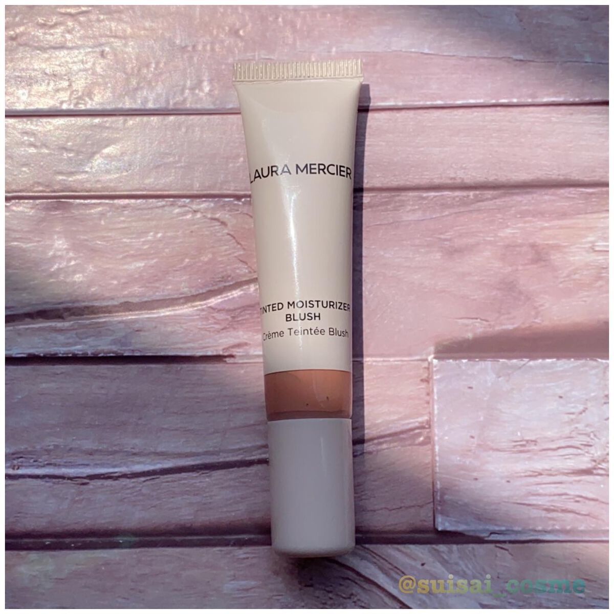 ティンティド モイスチャライザー ブラッシュ CR1 MEDITERRANEE/ローラ メルシエ/ジェル・クリームチークを使ったクチコミ（1枚目）