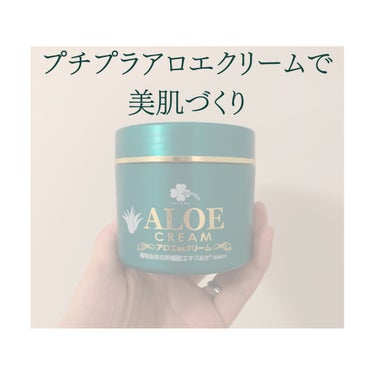 【使った商品】
　くらしリズム　アロエクリーム

【商品の特徴】
　・税込500程度で購入できます🙌
　・アロエエキス、植物由来の幹細胞エキス等配合
　・皮膚を保湿し、乾燥から保護

【使用感】
　・し