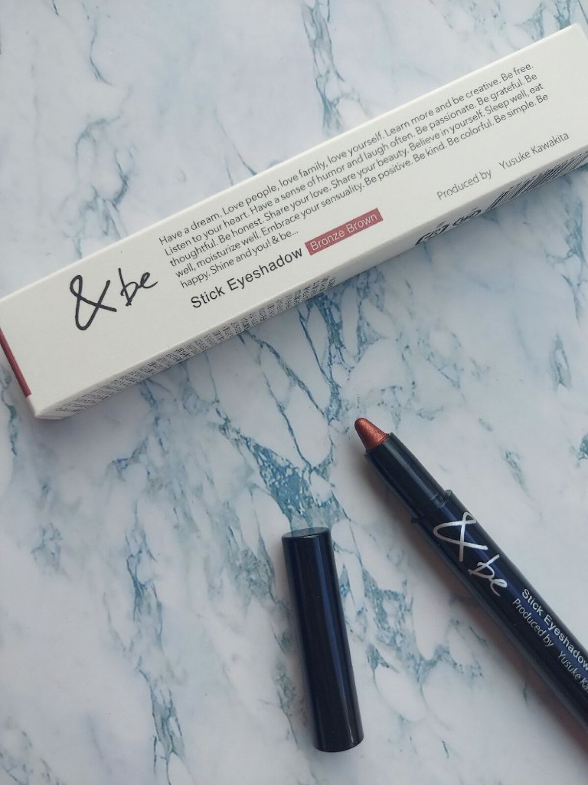 スティックアイシャドウ ブロンズブラウン/＆be/スティックアイシャドウを使ったクチコミ（1枚目）