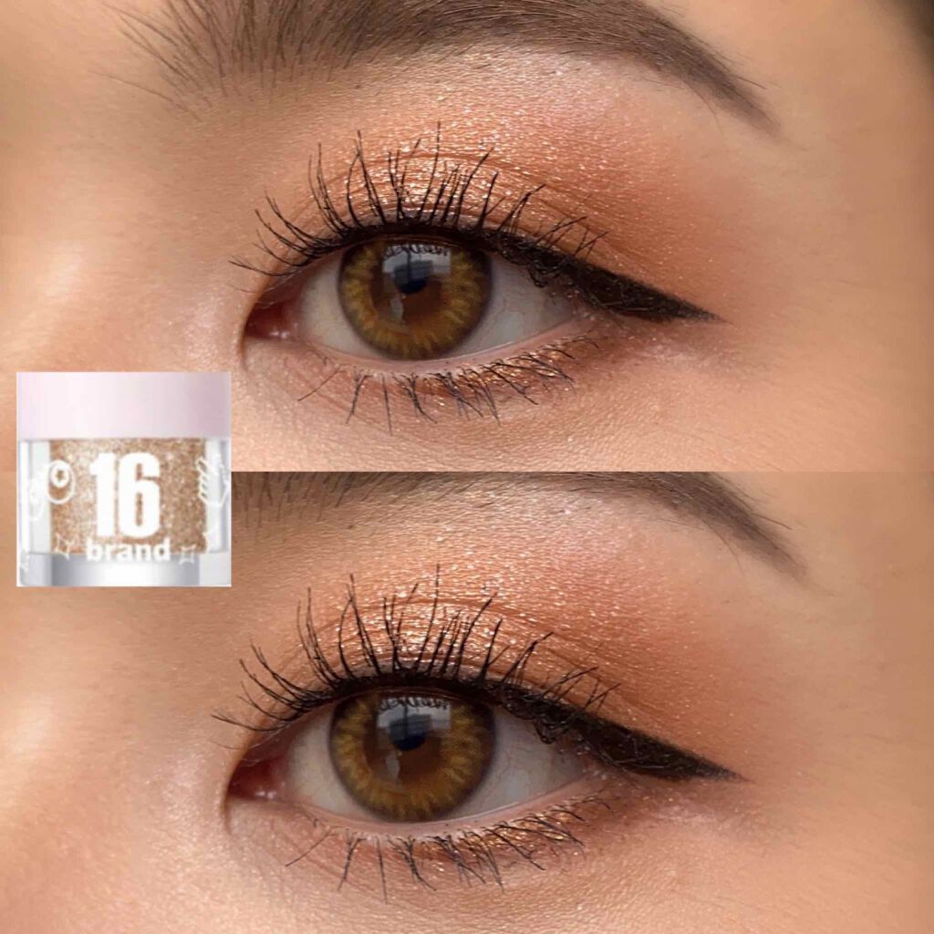 16CANDY ROCK PEAEL POWDER ハニーキャンディー/16BRAND/単色アイシャドウを使ったクチコミ（1枚目）