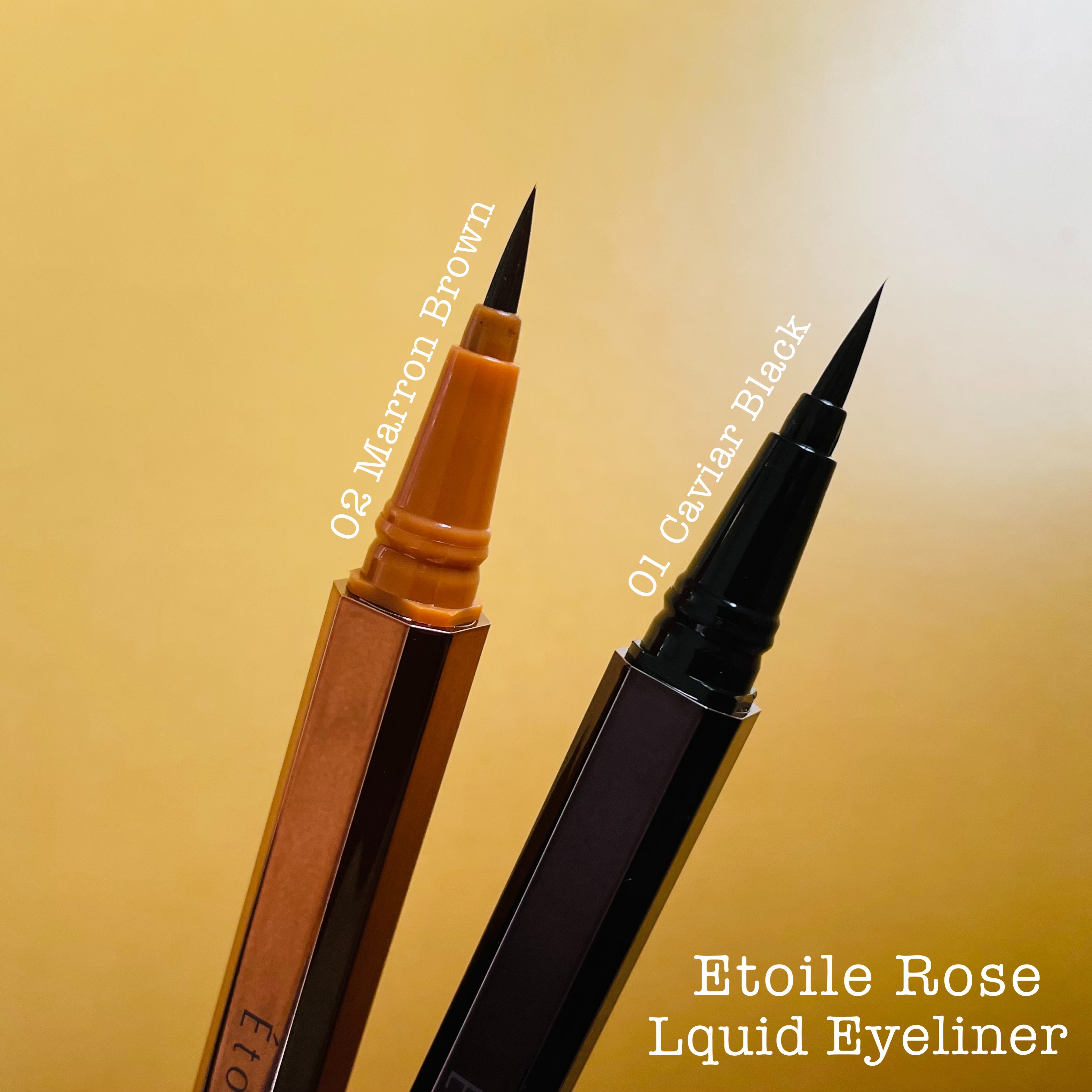 アイライナー 02 マロンブラウン/Étoile Rose/リキッドアイライナーを使ったクチコミ（2枚目）