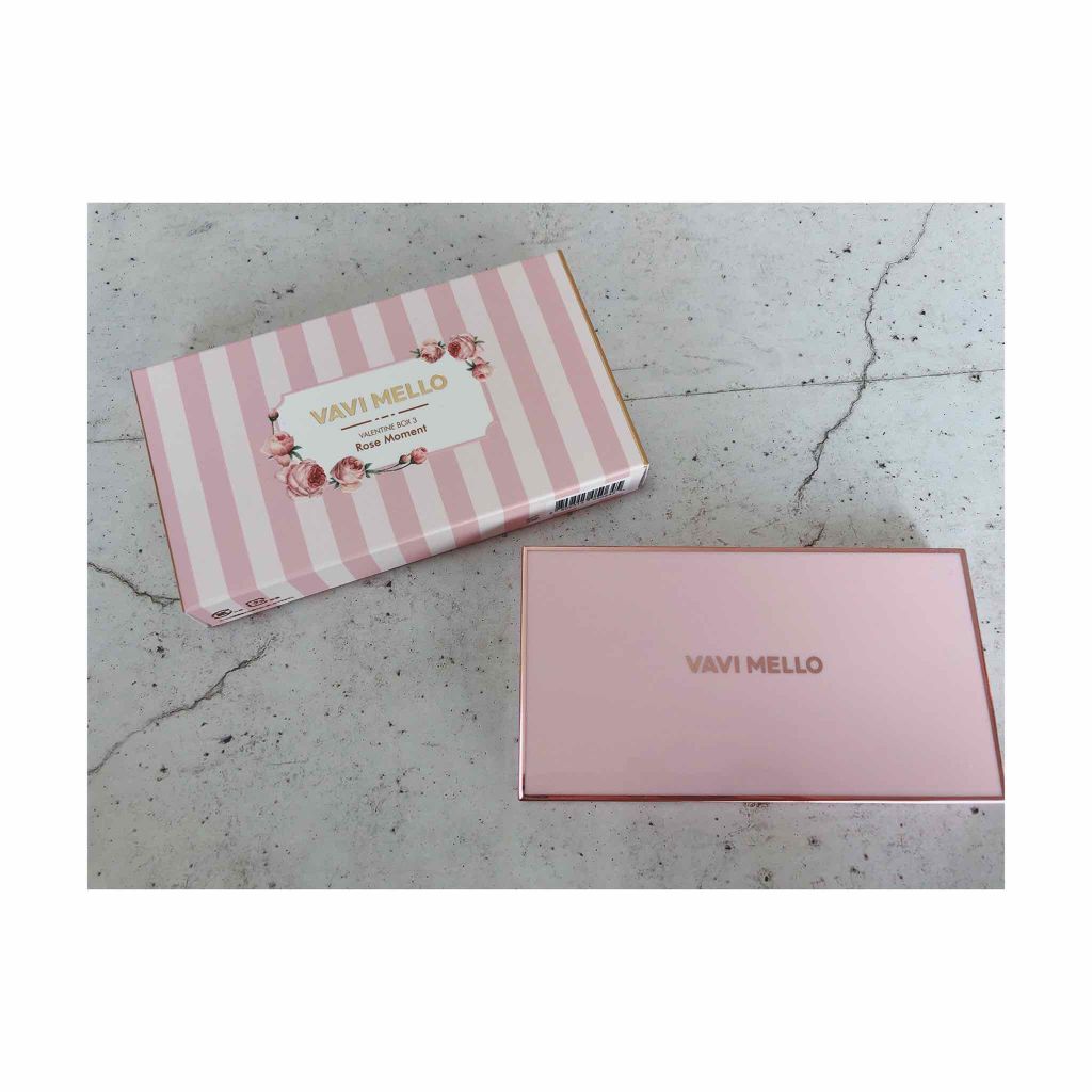 バレンタインボックス3ローズモーメント/VAVI MELLO/アイシャドウパレットを使ったクチコミ(4枚目)