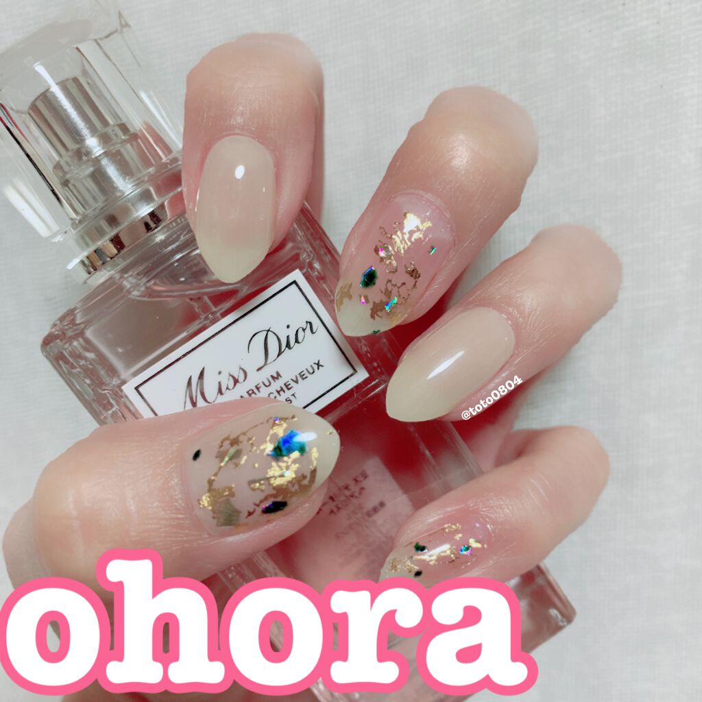 セミキュアジェルネイル(ハンド)/ohora/ネイルシールを使ったクチコミ(1枚目)