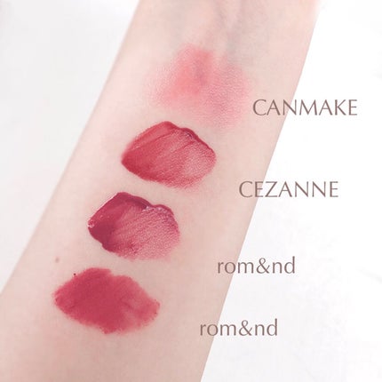 ジューシーラスティングティント/rom&nd/リップティントを使ったクチコミ(7枚目)