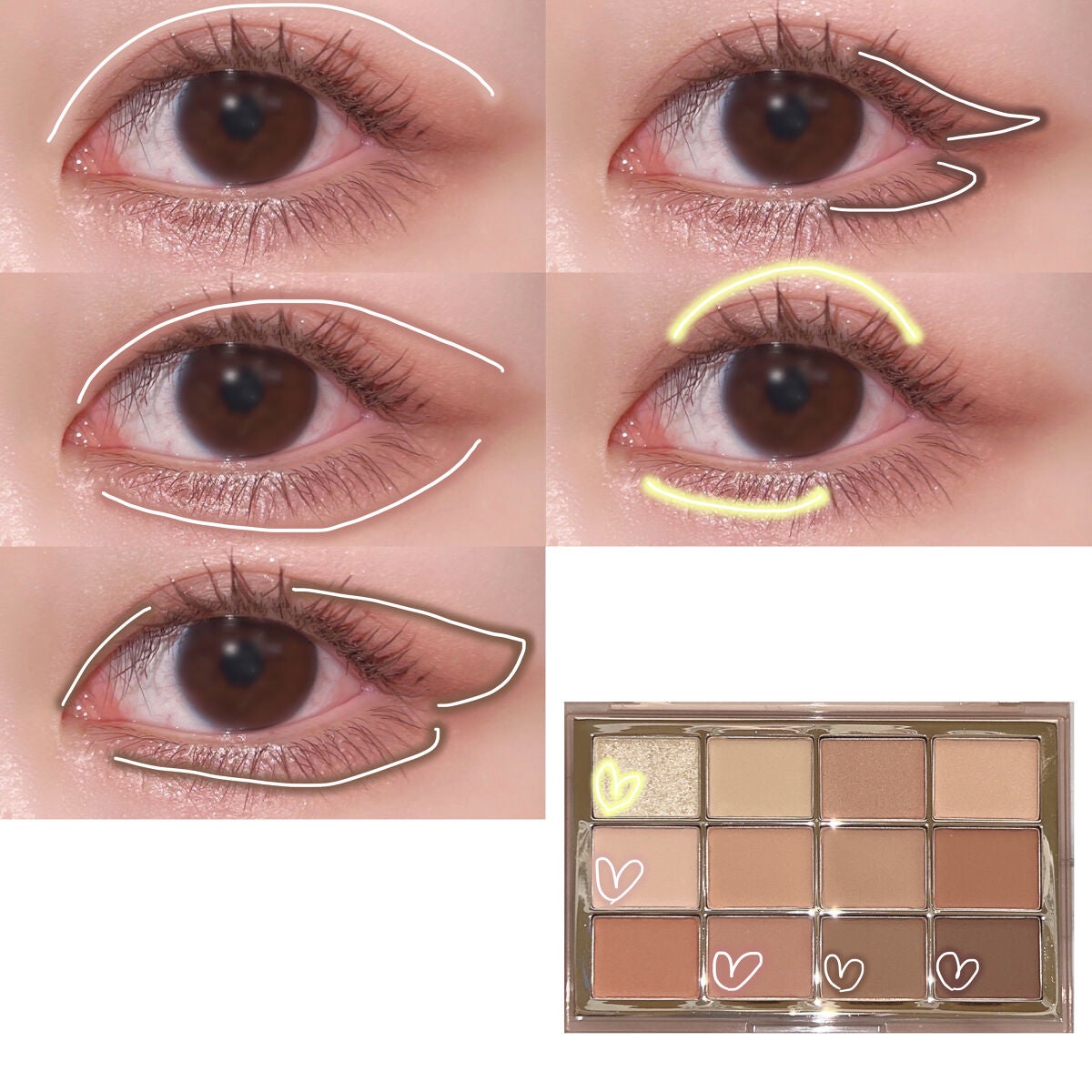 ソフトブラーリングアイパレット/wakemake/アイシャドウパレットを使ったクチコミ(5枚目)