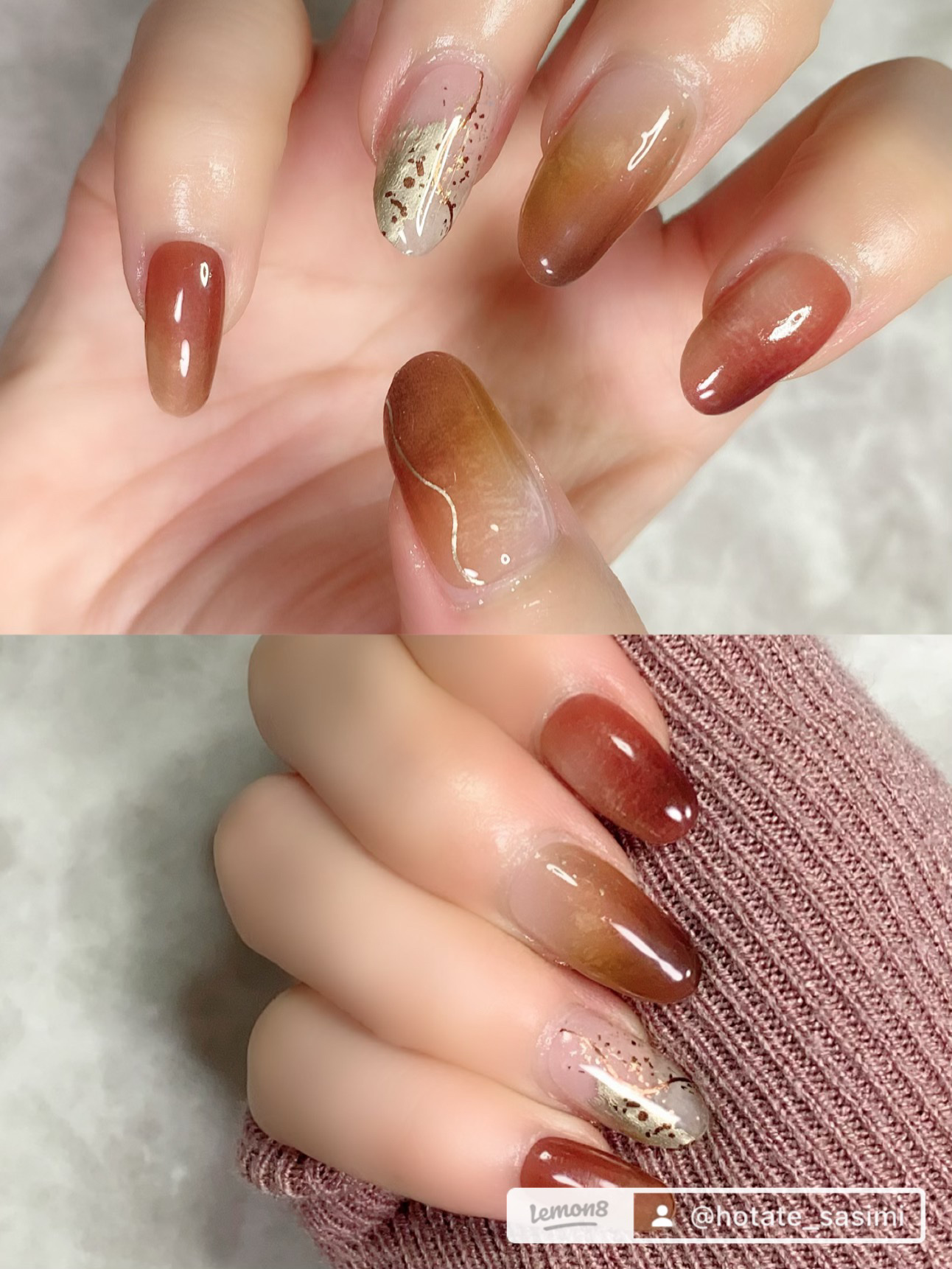 ジェルミーペタリー 06 アンバーフィグ/ジェルミーワン/ネイルシールを使ったクチコミ（2枚目）