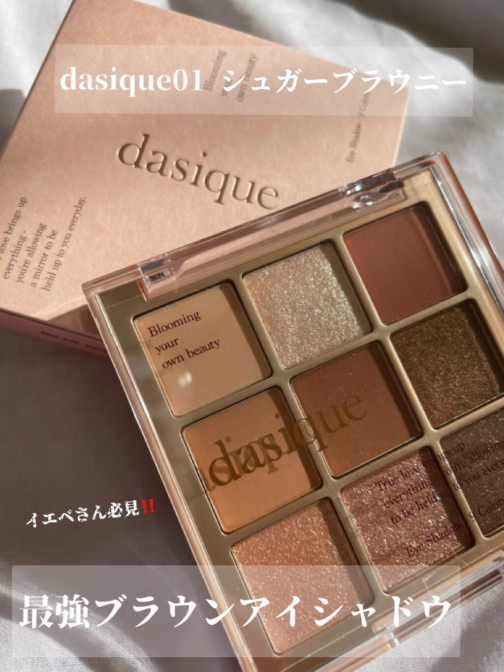 シャドウパレット/dasique/アイシャドウパレットを使ったクチコミ（1枚目）