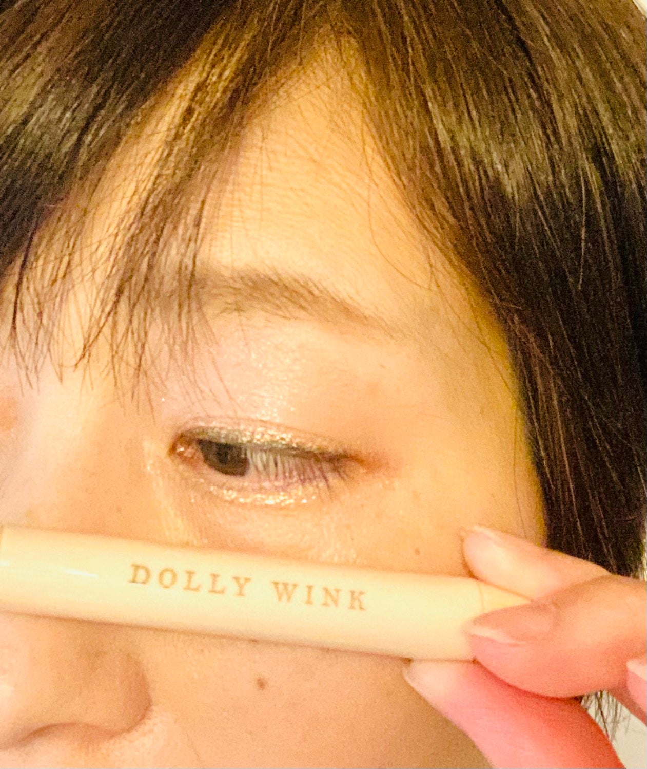 スティックラメシャドウ/ドーリーウインク/スティックアイシャドウを使ったクチコミ(2枚目)