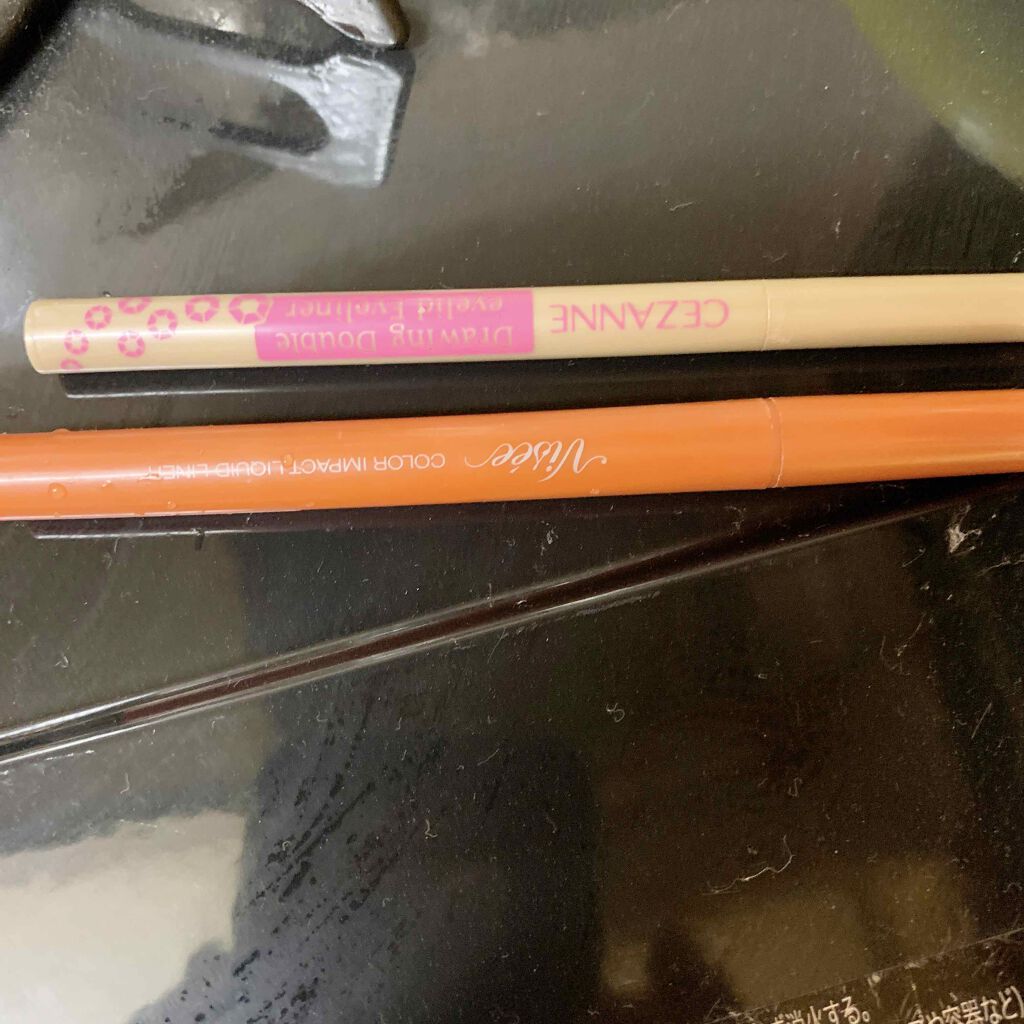 描くふたえアイライナー/CEZANNE/リキッドアイライナーを使ったクチコミ(3枚目)