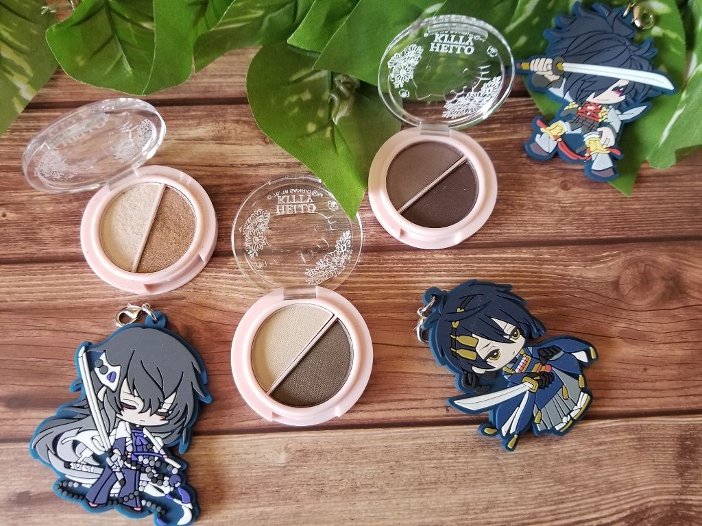 パウダーアイシャドウ ブルーミングキティ/DAISO/アイシャドウパレットを使ったクチコミ(1枚目)