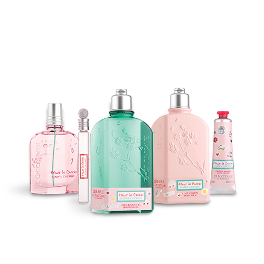 ちぃ　新品！L'OCCITANE ハッピーチェリーシークレットコンプリート 試してみた】ハッピーチェリー シークレットコンプリート L