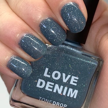 TONE DROP ネイルポリッシュ 034 Love Denim/D-UP/マニキュアを使ったクチコミ（1枚目）