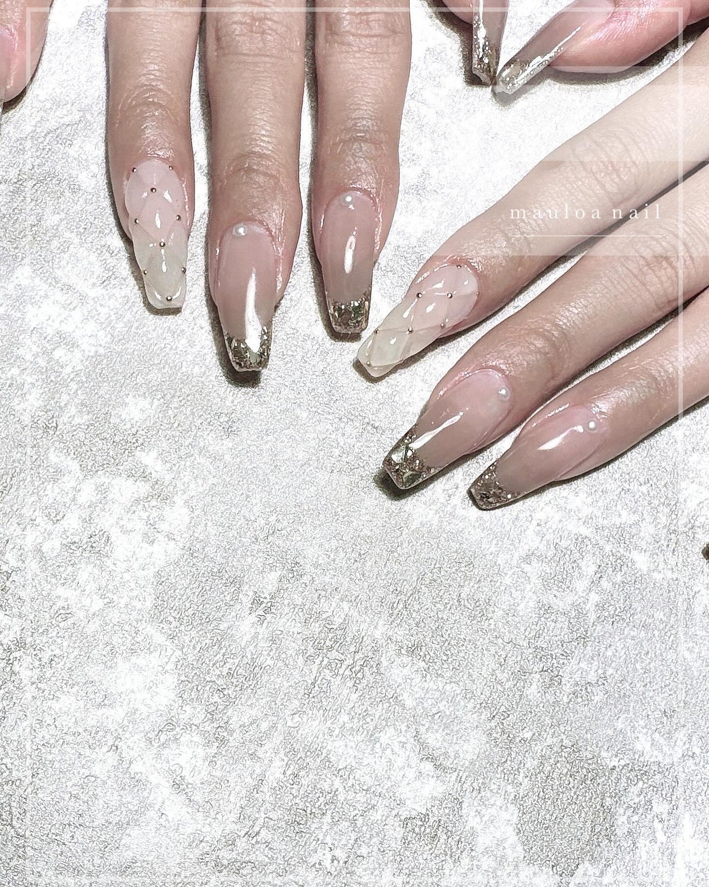 mauloa_nail on LIPS 「・♡♡♡・ネイルやり方動画fantistにて多数更新してます☺..」(1枚目)