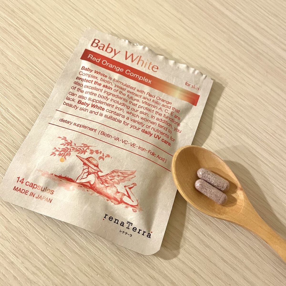 Baby White 60粒/renaTerra/美容サプリメントを使ったクチコミ（1枚目）