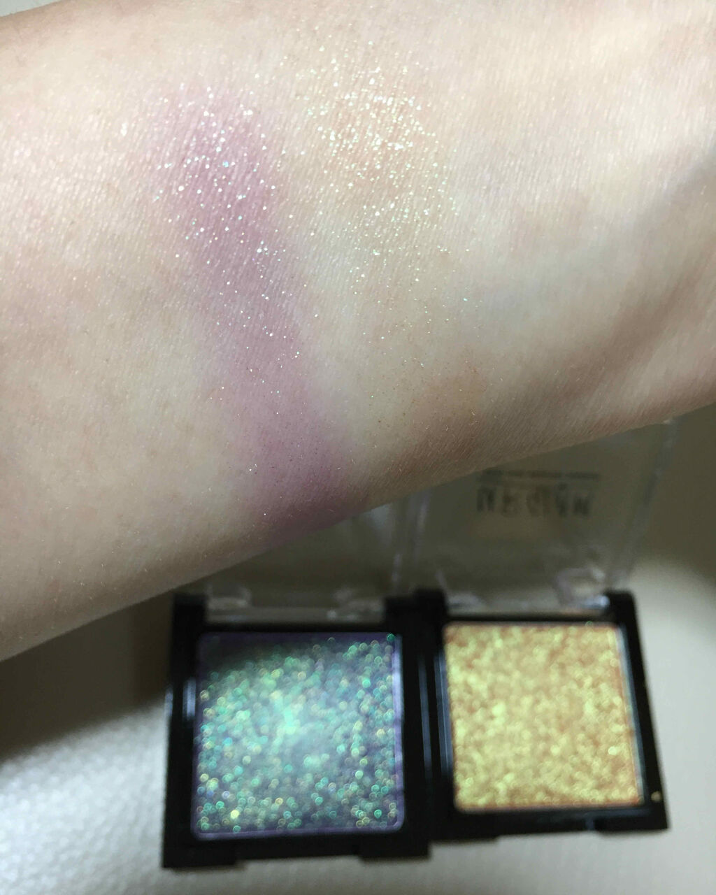 UR GLAM　POWDER EYESHADOW/U R GLAM/単色アイシャドウを使ったクチコミ（3枚目）