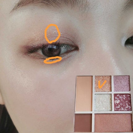 ラブ・ライナー アイカラーパレット ロマンティックブルームコレクション<アイシャドウ>/ラブ・ライナー/アイシャドウパレットを使ったクチコミ(5枚目)