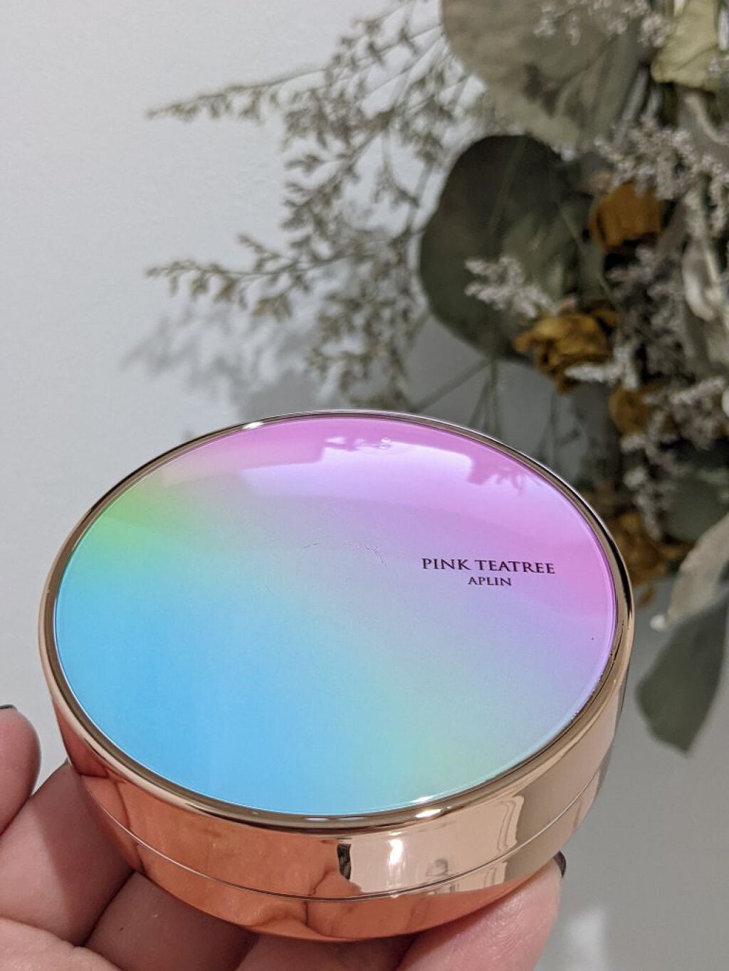 ピンクティーツリーカバークッション/APLIN/クッションファンデーションを使ったクチコミ(4枚目)