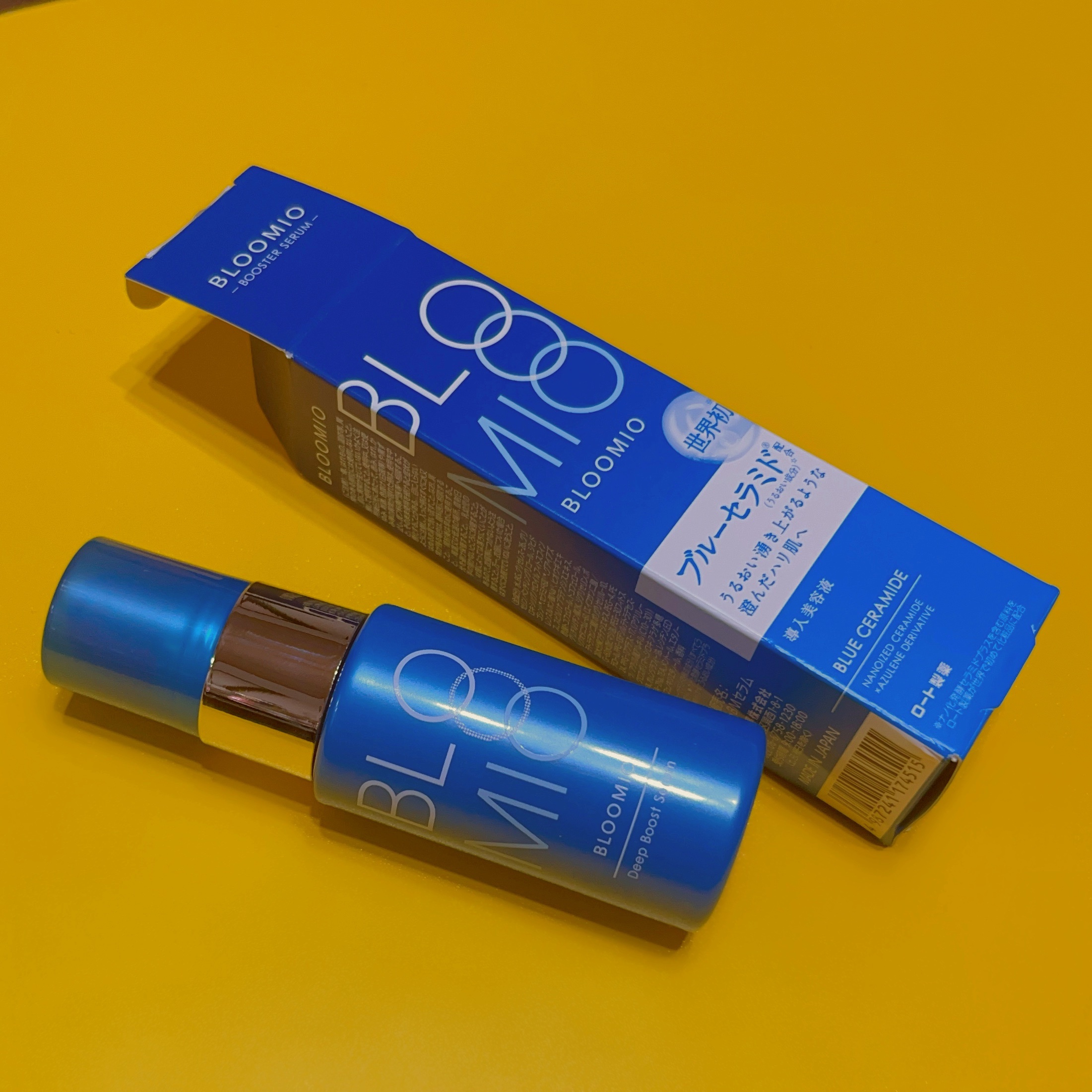 ロート製薬様よりいただきました。

2023年9月10日に発売された、ブルーミオのディープブーストセラムをモニター用で提供頂きましたのでレビューします。

 

ロート製薬　ブルーミオ ディープブーストセラム　
導入美容液

公式ECおよび